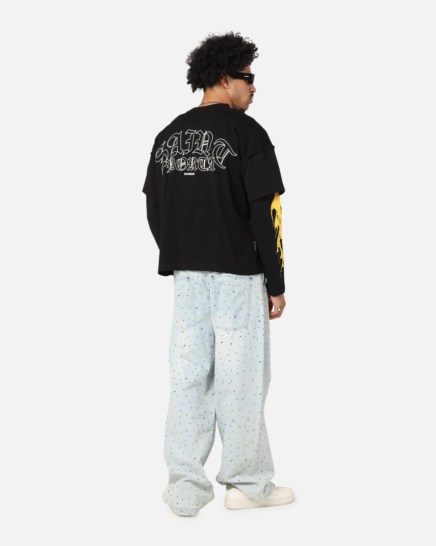 Saint Morta La Flame Long Sleeve T-Shirt Black sold by Culture Kings product image thumbnail 4