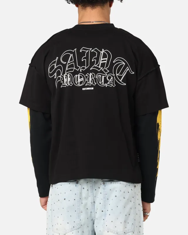 Saint Morta La Flame Long Sleeve T-Shirt Black made by Culture Kings