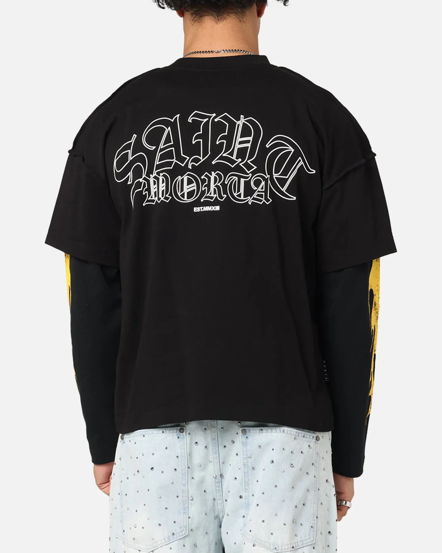 Saint Morta La Flame Long Sleeve T-Shirt Black sold by Culture Kings