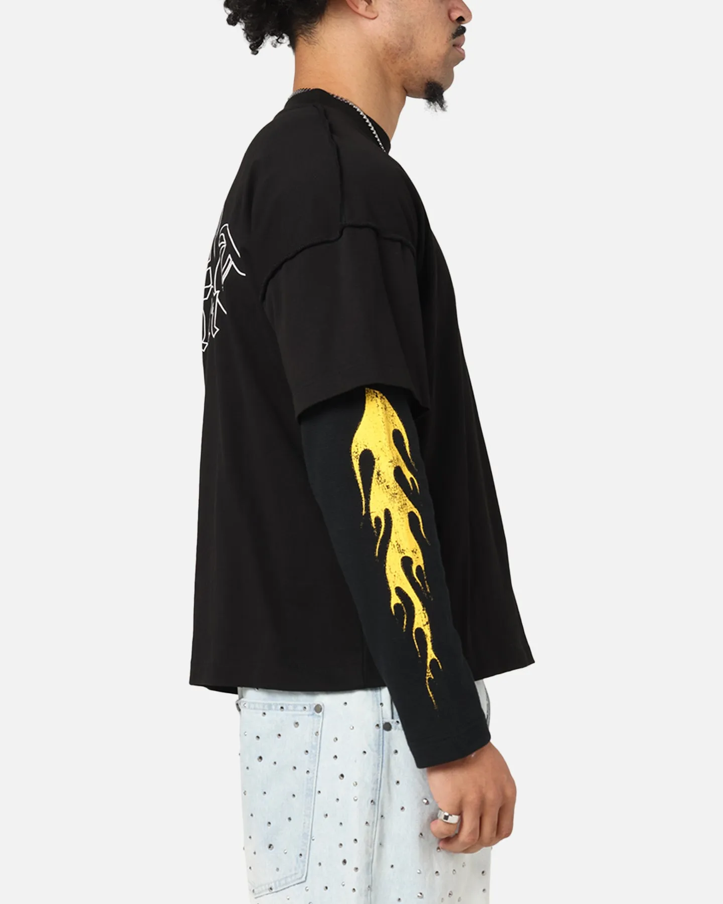 Saint Morta La Flame Long Sleeve T-Shirt Black sold by Culture Kings product image thumbnail 5