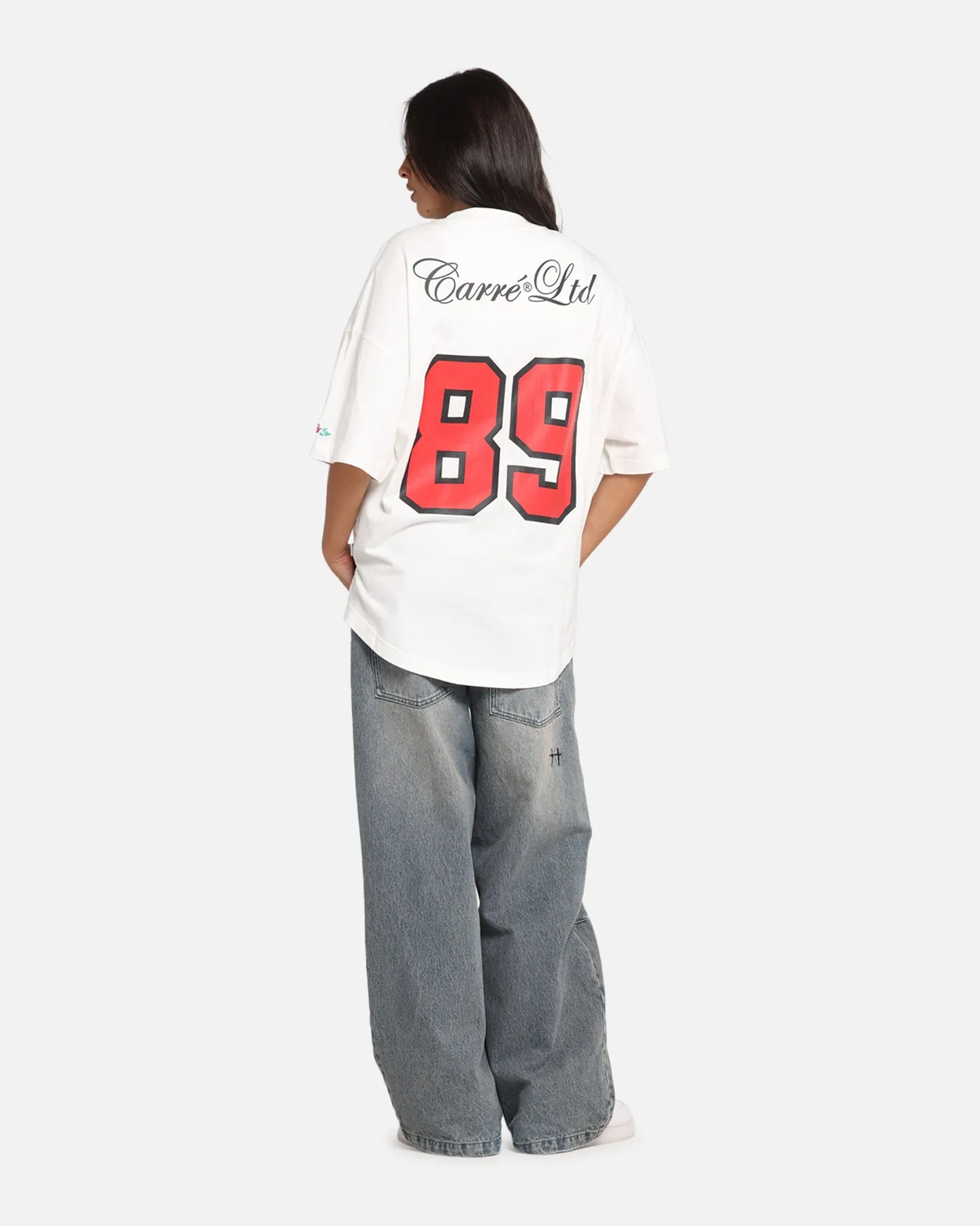 Carre Hitta Grid Iron T-Shirt Off White/Red sold by Culture Kings product image thumbnail 4