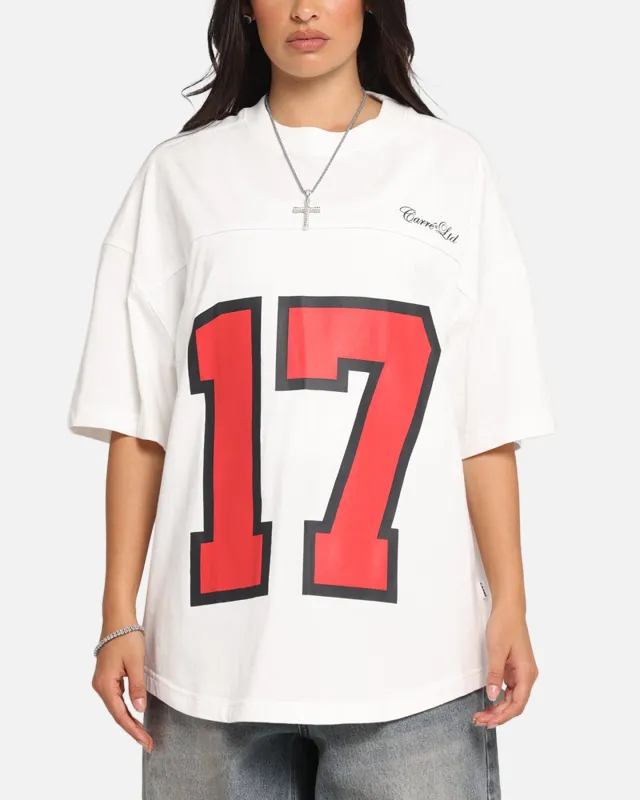 Carre Hitta Grid Iron T-Shirt Off White/Red sold by Culture Kings