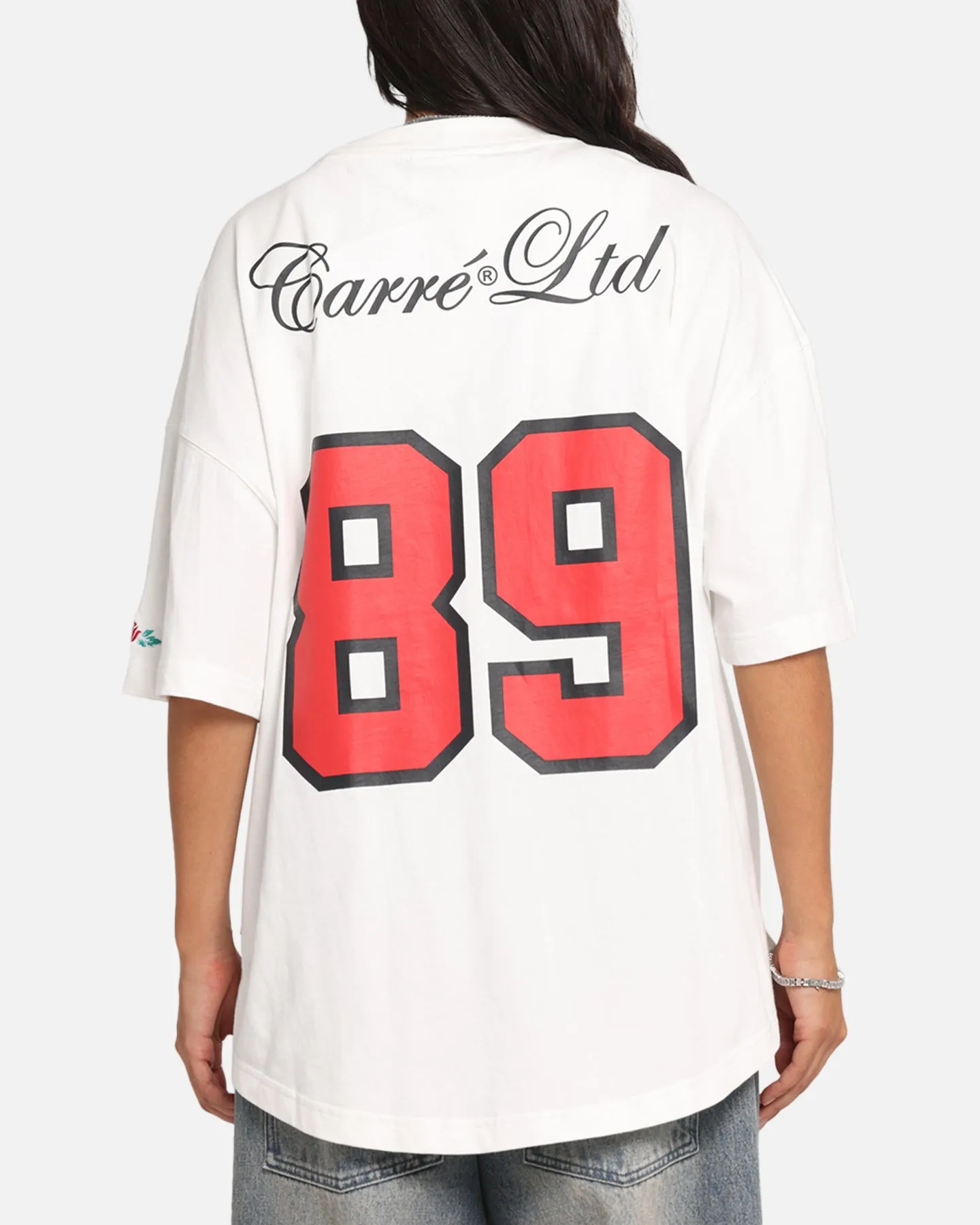 Carre Hitta Grid Iron T-Shirt Off White/Red sold by Culture Kings product image thumbnail 2