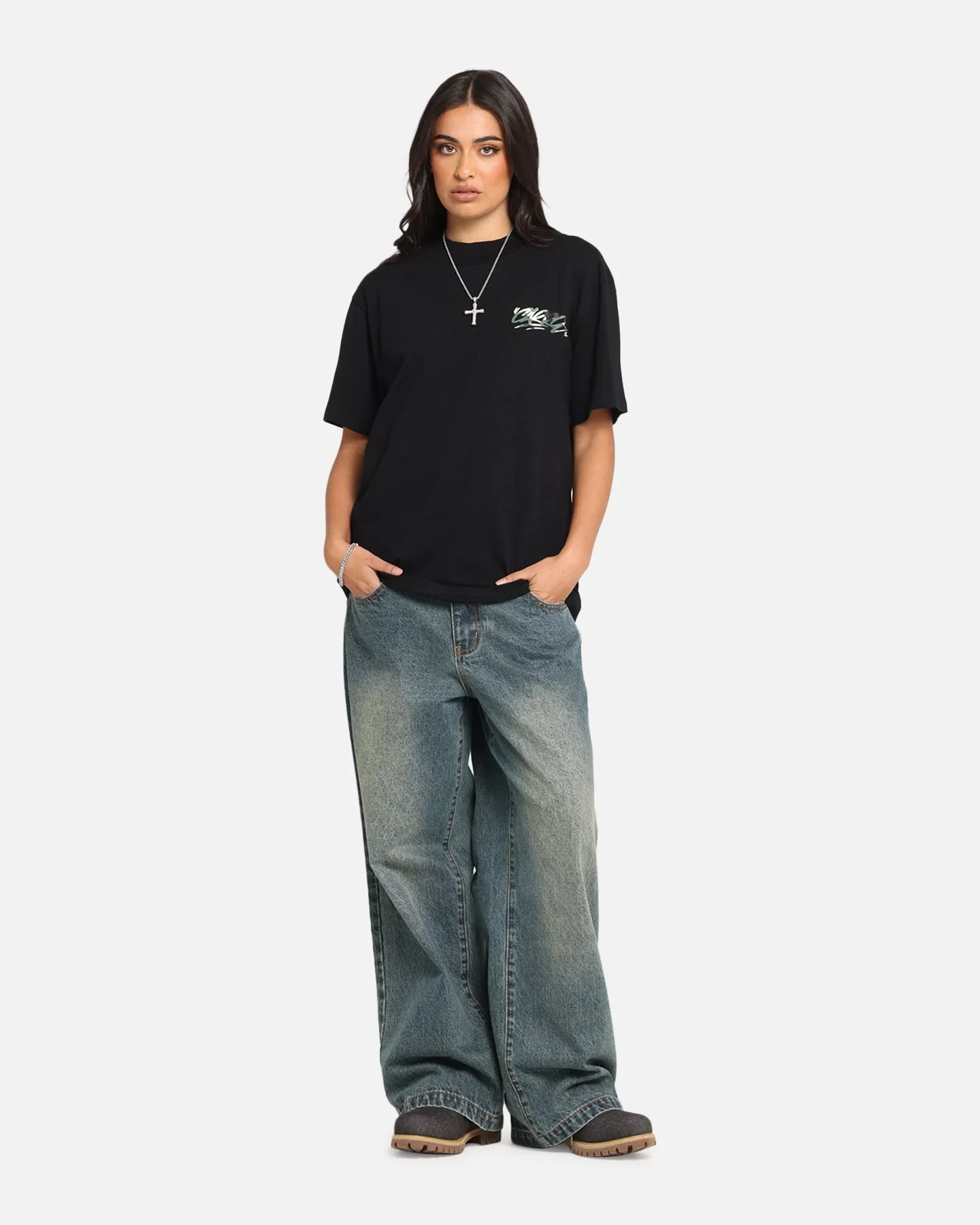 Carre Tag Mockneck T-Shirt Black sold by Culture Kings product image thumbnail 4