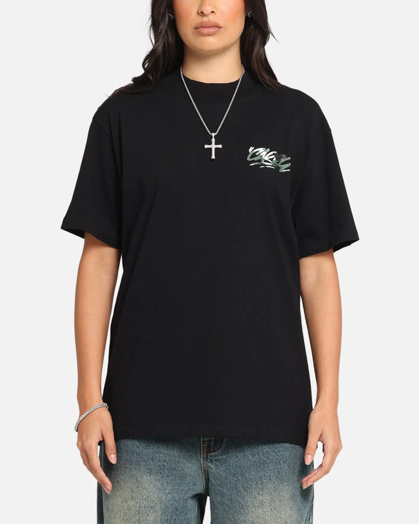 Carre Tag Mockneck T-Shirt Black sold by Culture Kings product image thumbnail 2