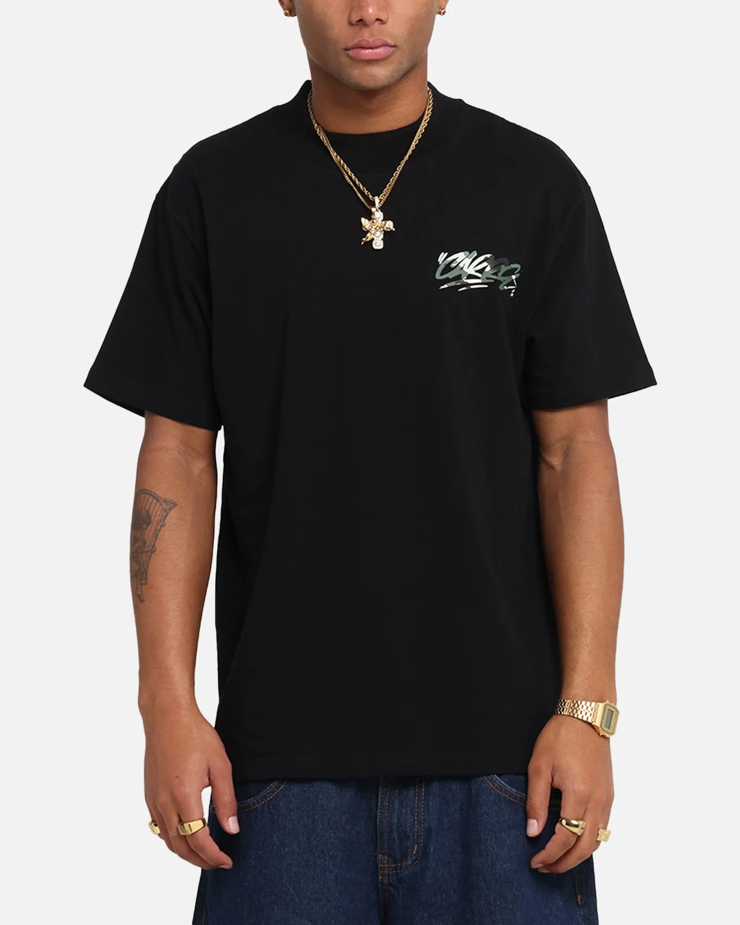 Carre Tag Mockneck T-Shirt Black sold by Culture Kings product image thumbnail 2