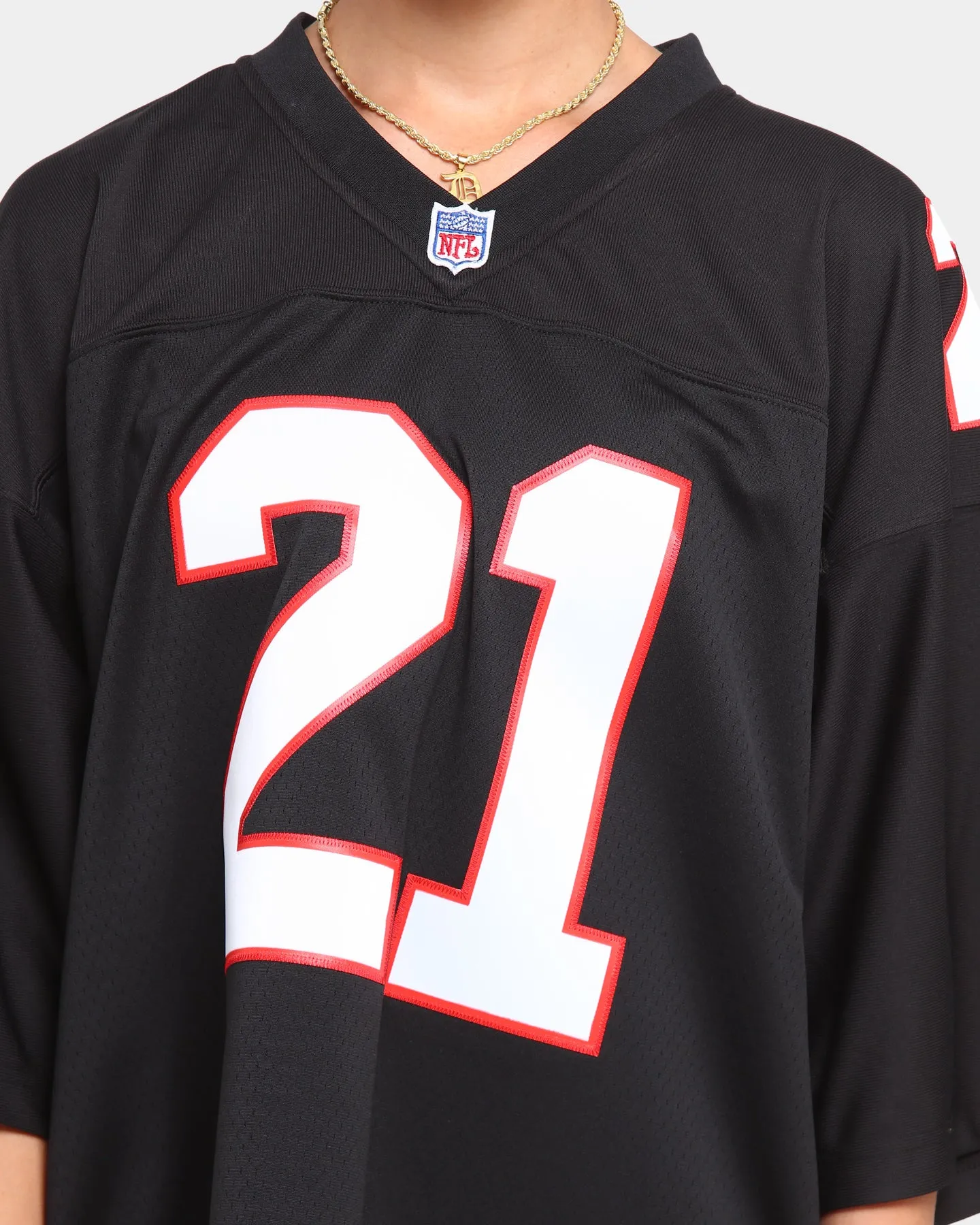 MItchell & Ness Men's Atlanta Falcons Deion Sanders #21 Legacy Jersey Black sold by Culture Kings product image thumbnail 4