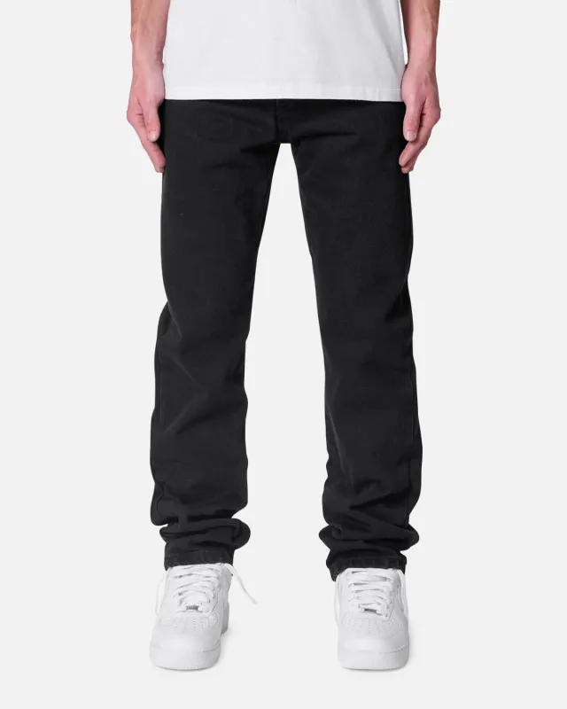 MNML Raw Straight Denim Jeans Rinsed Black sold by Culture Kings