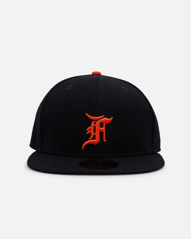New Era Fear Of God 59FIFTY Fitted Navy/Orange sold by Culture Kings