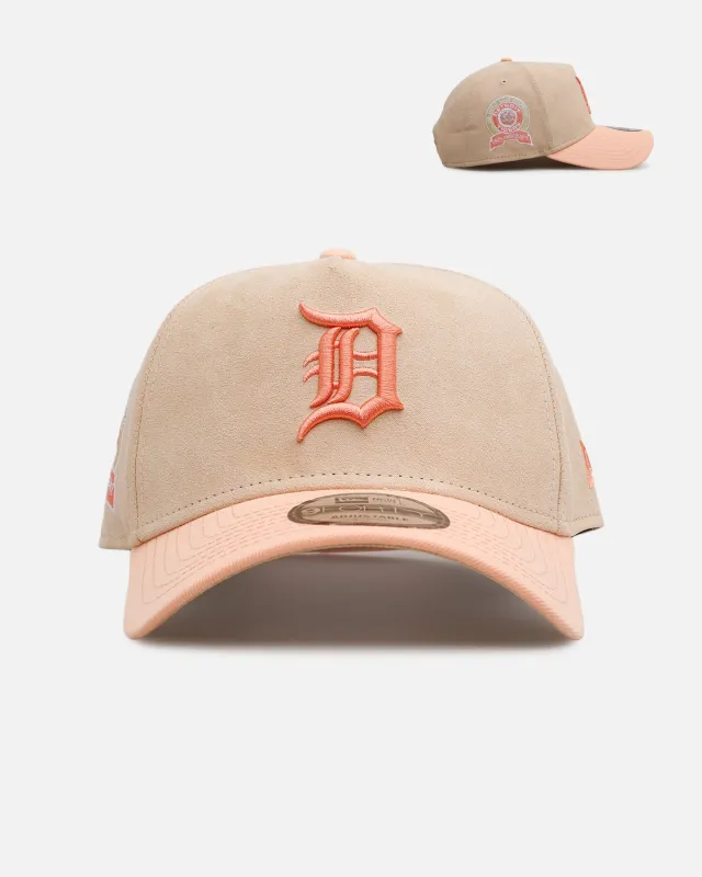 New Era Detroit Tigers 'Peach Suede' 9FORTY A-Frame Snapback Peach sold by Culture Kings
