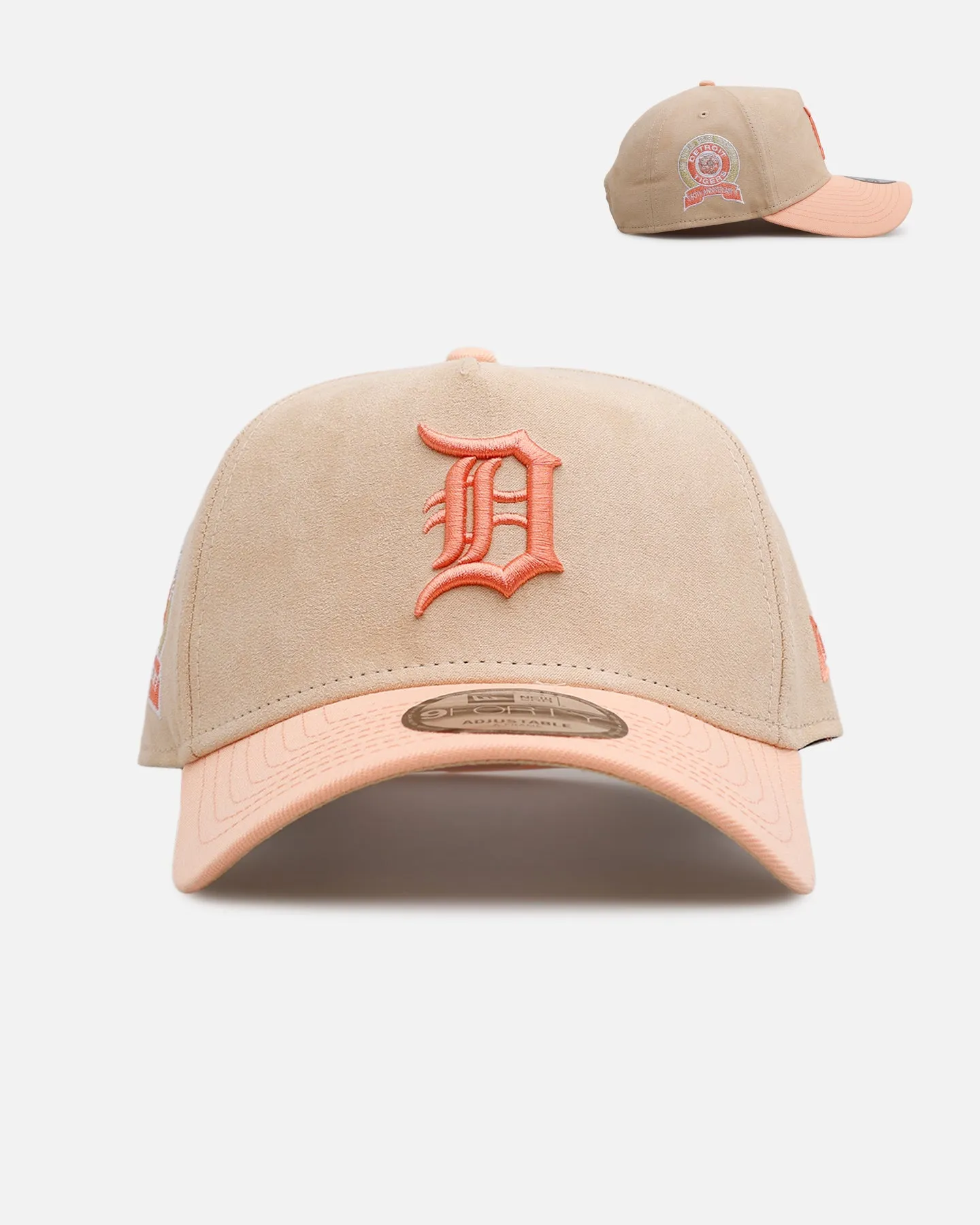 New Era Detroit Tigers 'Peach Suede' 9FORTY A-Frame Snapback Peach sold by Culture Kings