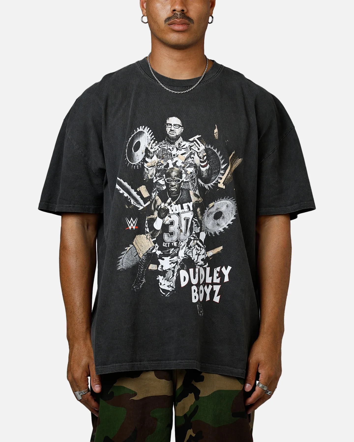 Culture Kings X WWE Dudley Boyz Ruthless Aggression Vintage T-Shirt Washed Charcoal sold by Culture Kings