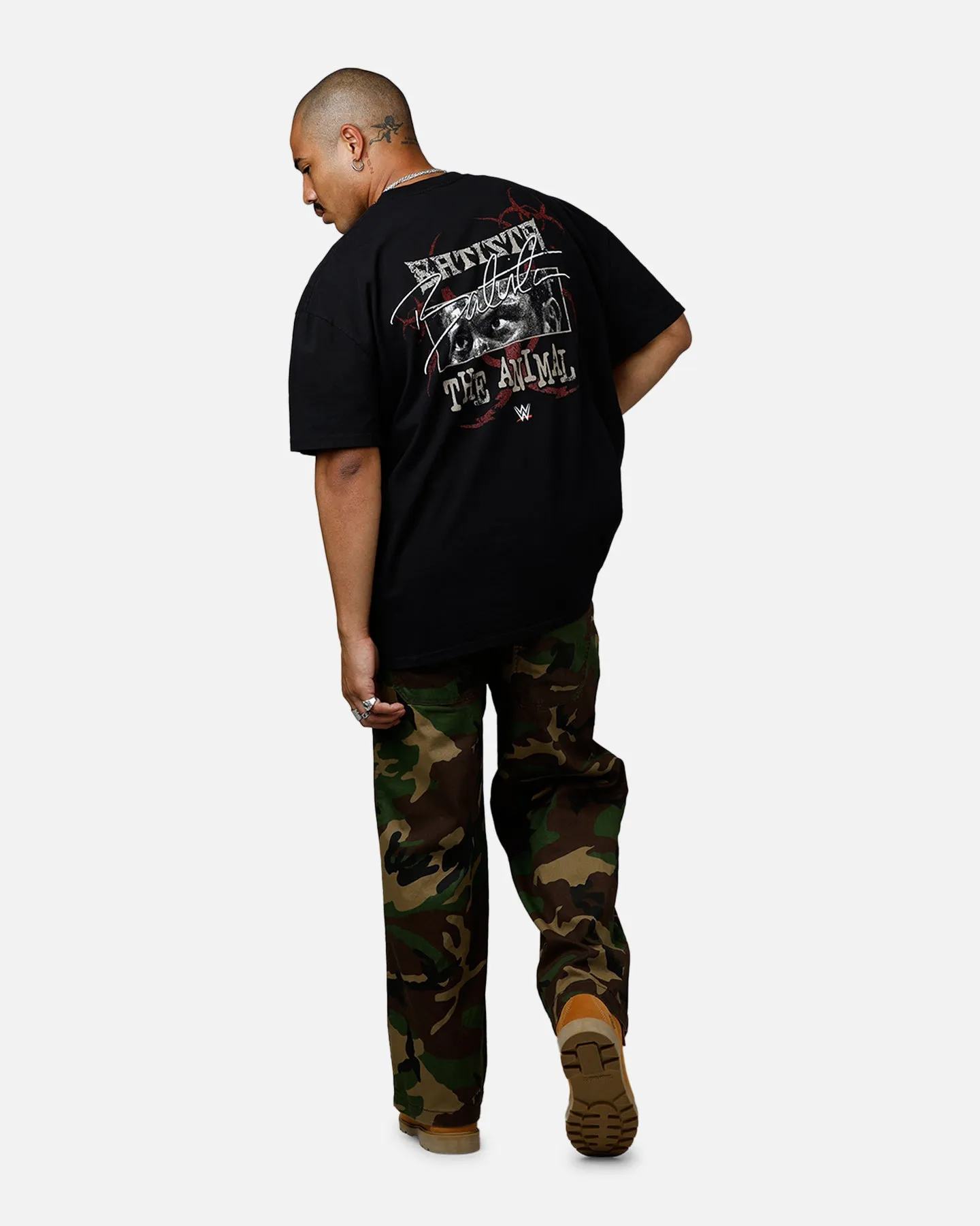 Culture Kings X WWE Dave Bautista Ruthless Aggression Vintage T-Shirt Black sold by Culture Kings product image thumbnail 5