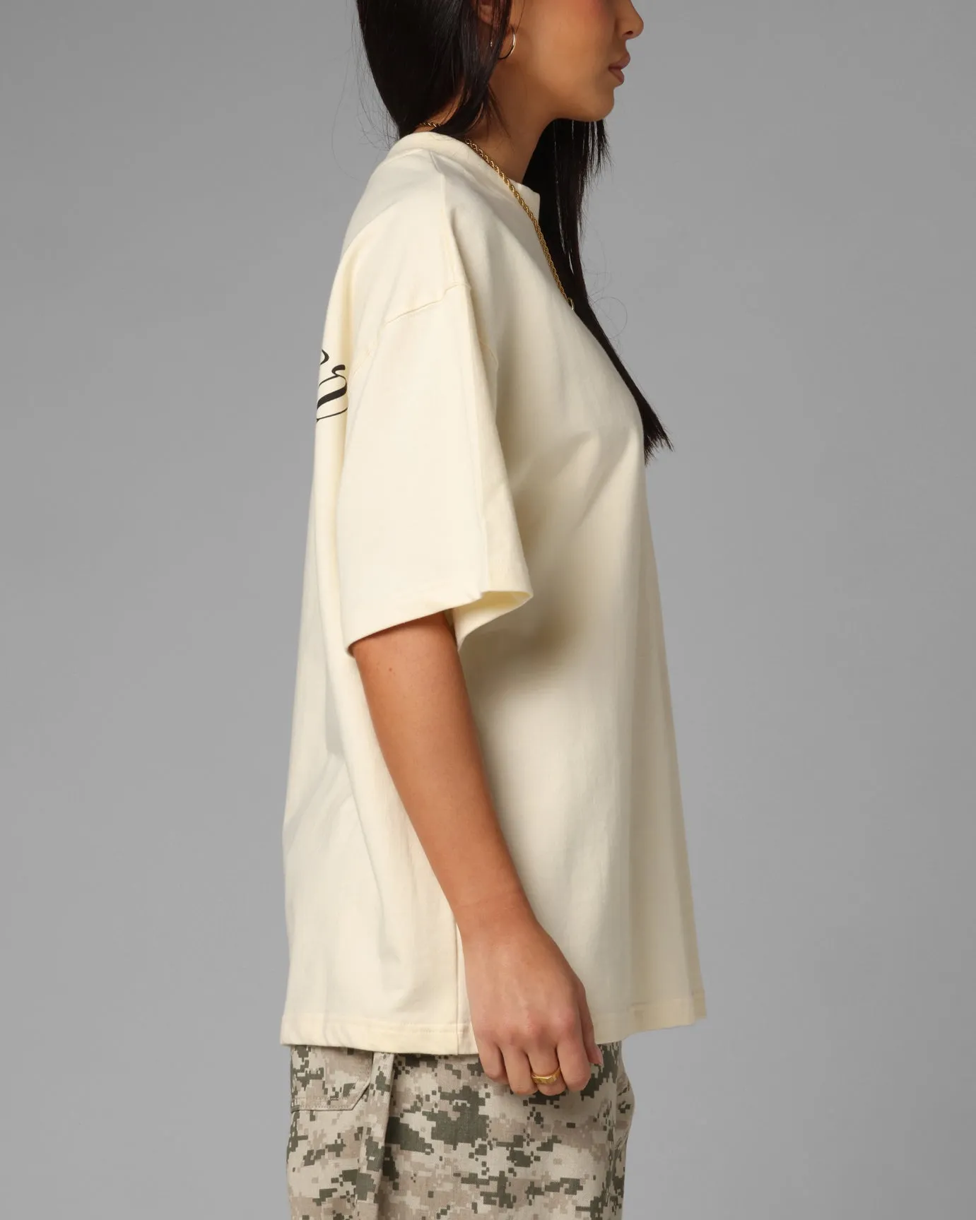 Loiter Script Boxy T-Shirt Off White sold by Culture Kings product image thumbnail 5
