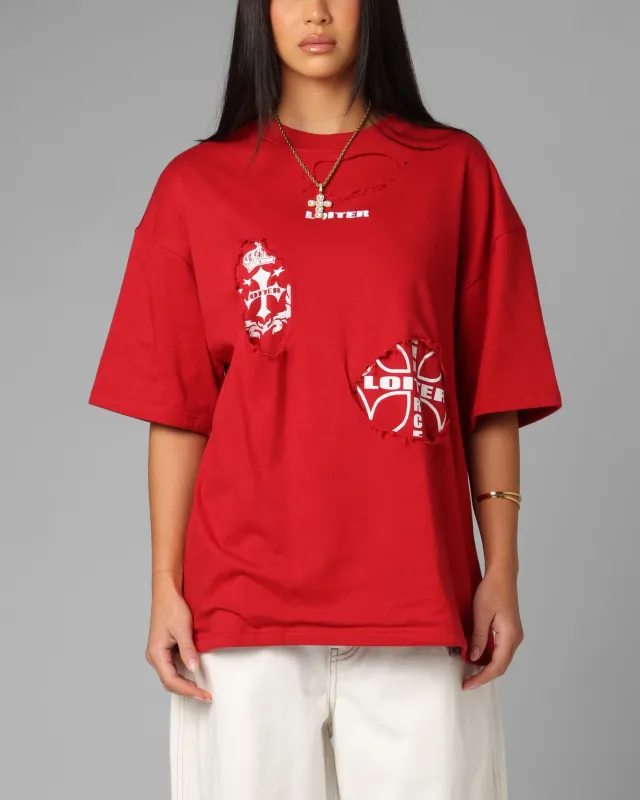 Loiter Destruction T-Shirt Red sold by Culture Kings