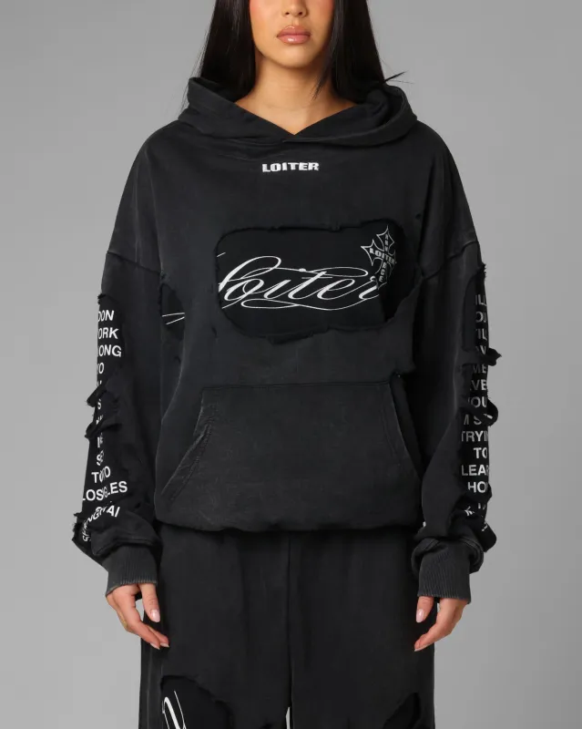 Loiter Destruction Hoodie Black sold by Culture Kings