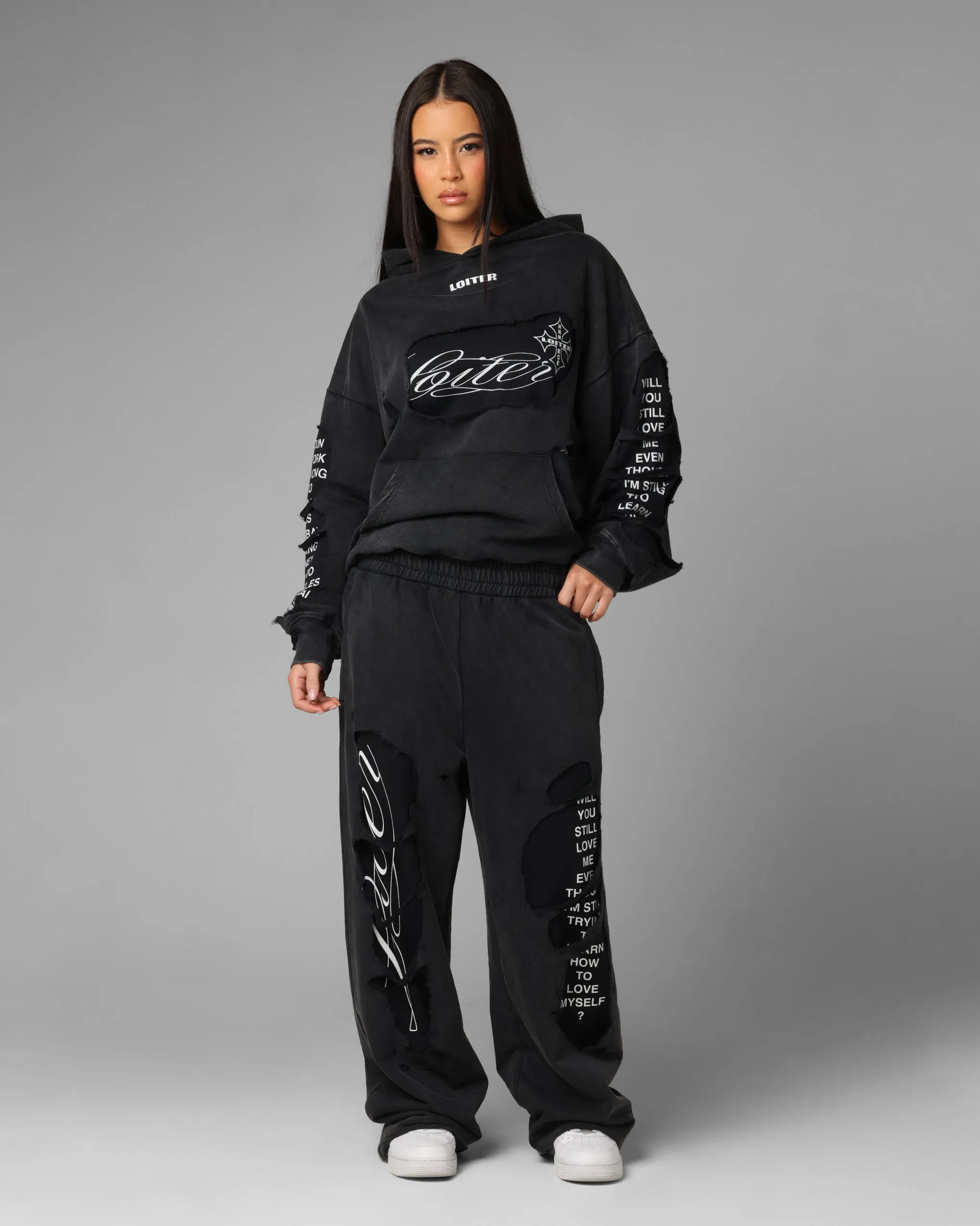 Loiter Destruction Sweatpants Black sold by Culture Kings product image thumbnail 2