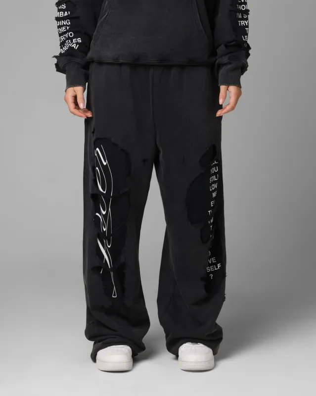 Loiter Destruction Sweatpants Black sold by Culture Kings