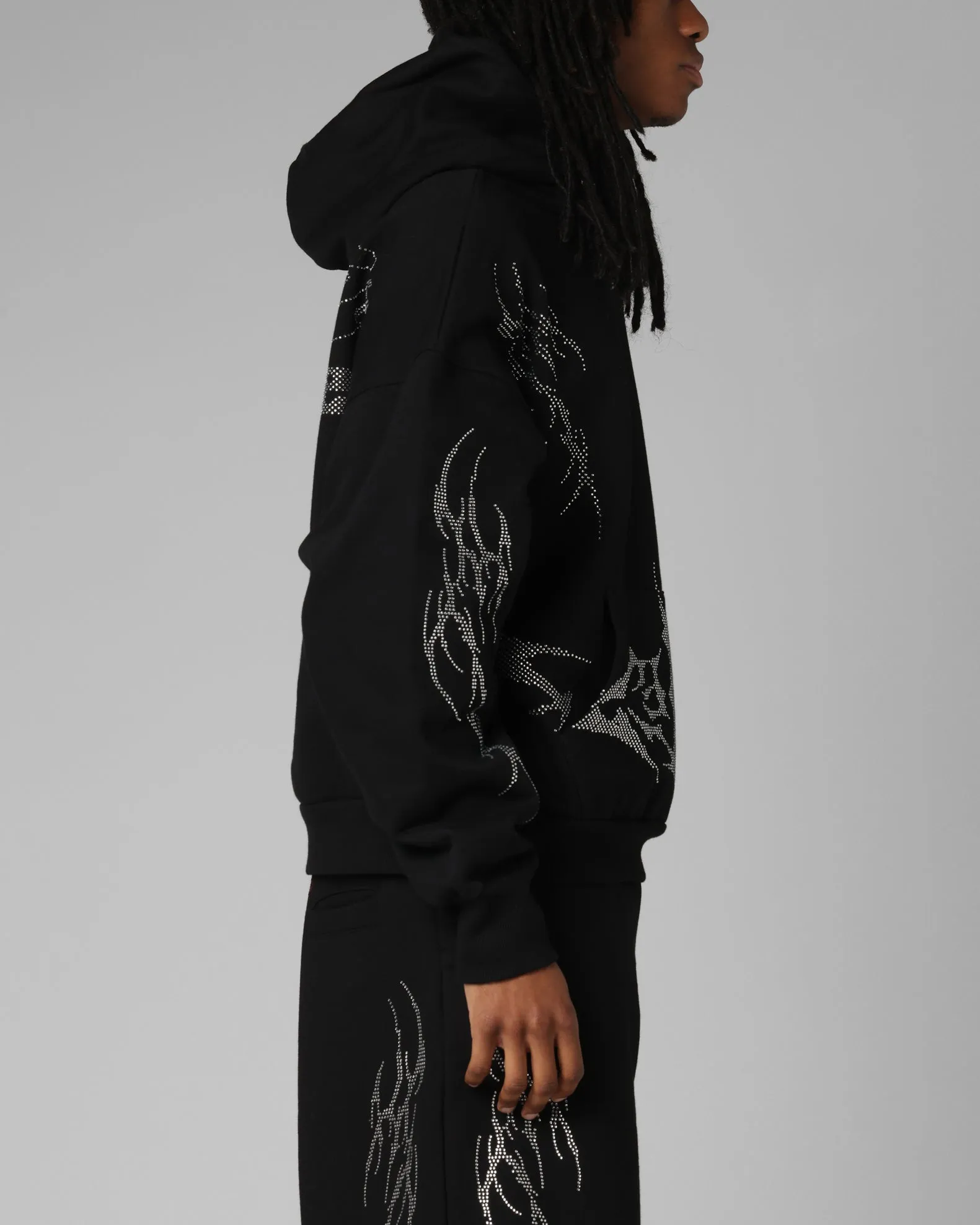 Loiter Opaque Rhinestone Premium Hoodie Black sold by Culture Kings product image thumbnail 5