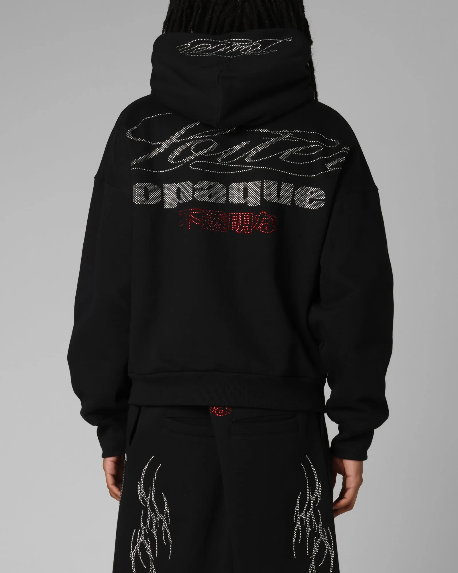 Loiter Opaque Rhinestone Premium Hoodie Black sold by Culture Kings product image thumbnail 2