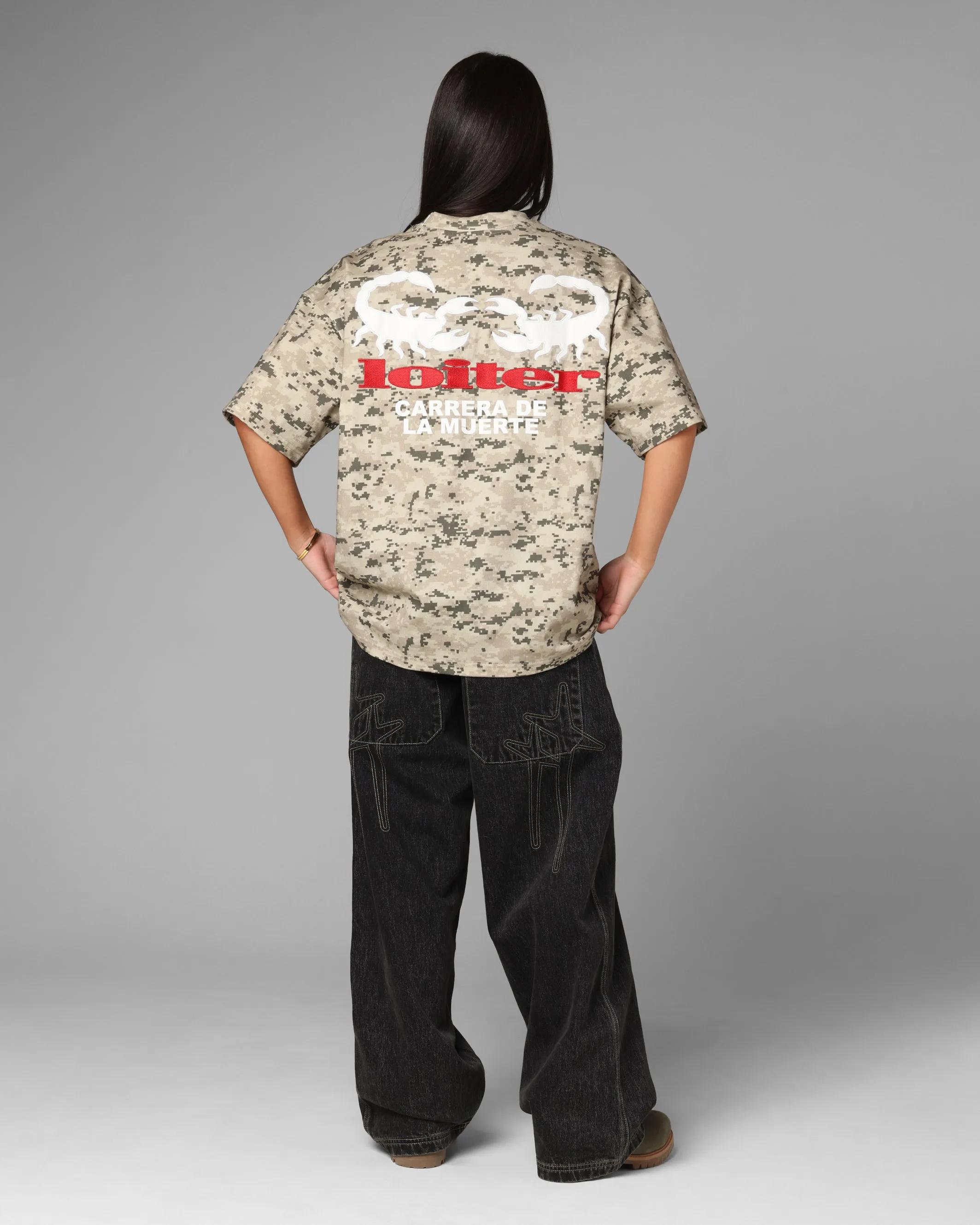 Loiter Bullrush Premium T-Shirt Digi Camo sold by Culture Kings product image thumbnail 3