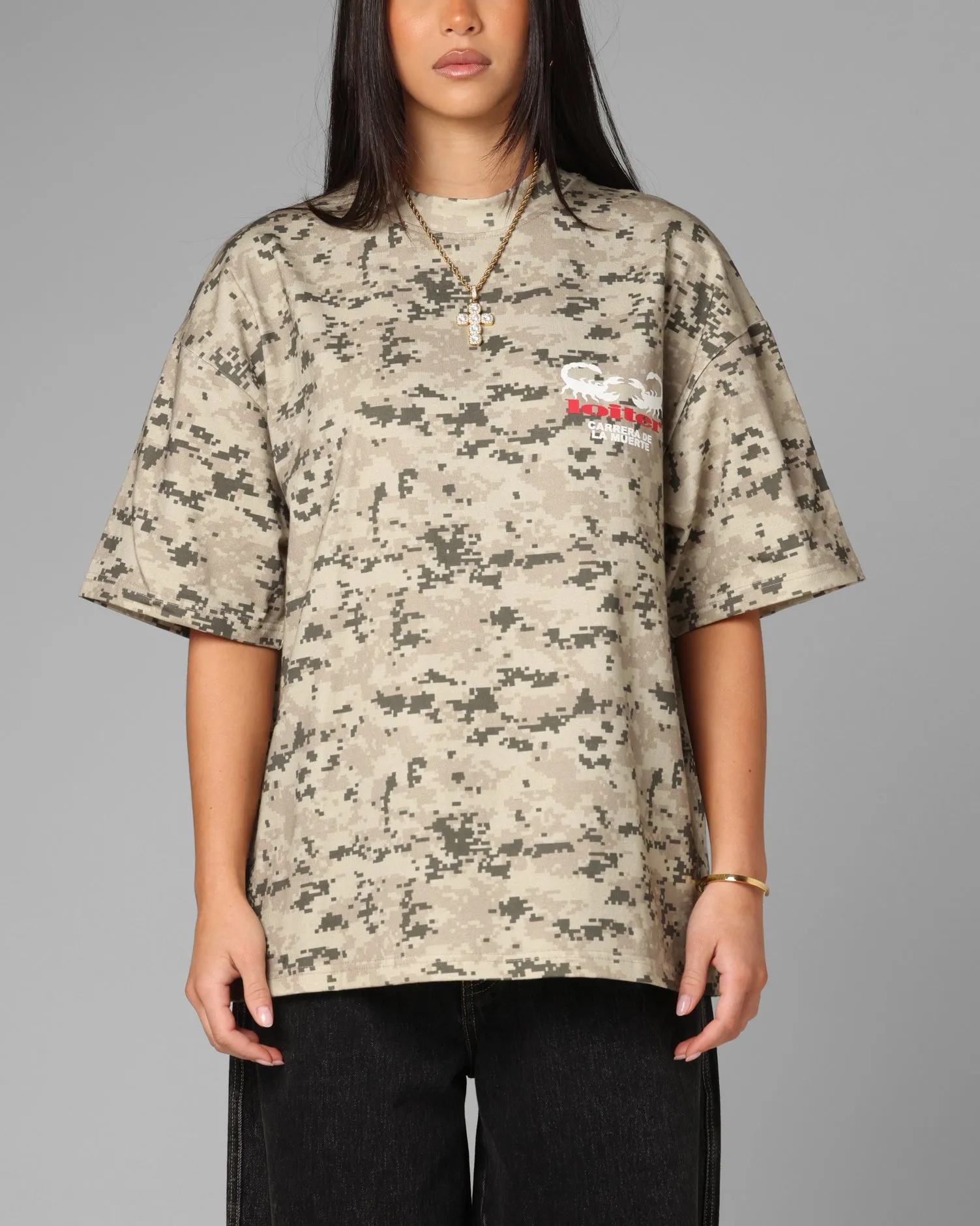 Loiter Bullrush Premium T-Shirt Digi Camo sold by Culture Kings product image thumbnail 2