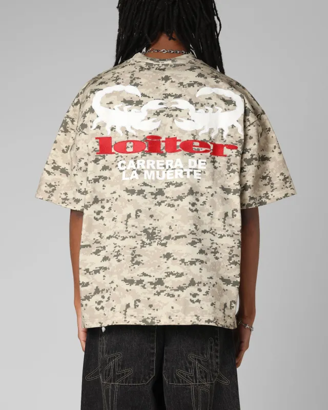 Loiter Bullrush Premium T-Shirt Digi Camo sold by Culture Kings