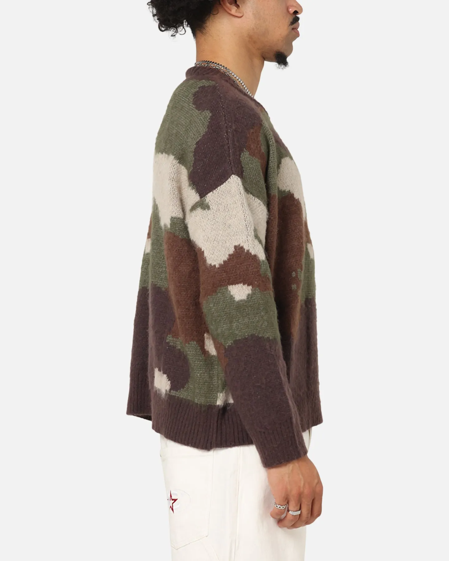 Carre Camo Brushed Sweater Woodland Camo sold by Culture Kings product image thumbnail 4