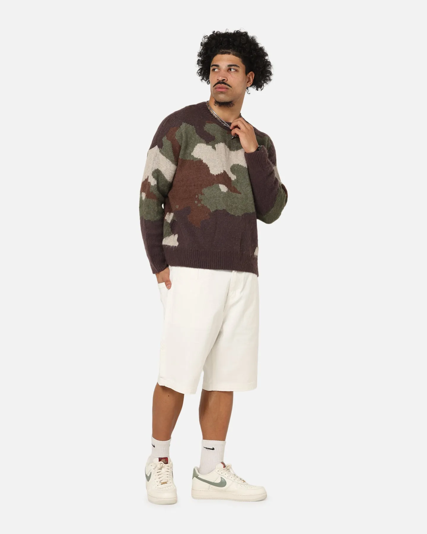 Carre Camo Brushed Sweater Woodland Camo sold by Culture Kings product image thumbnail 2