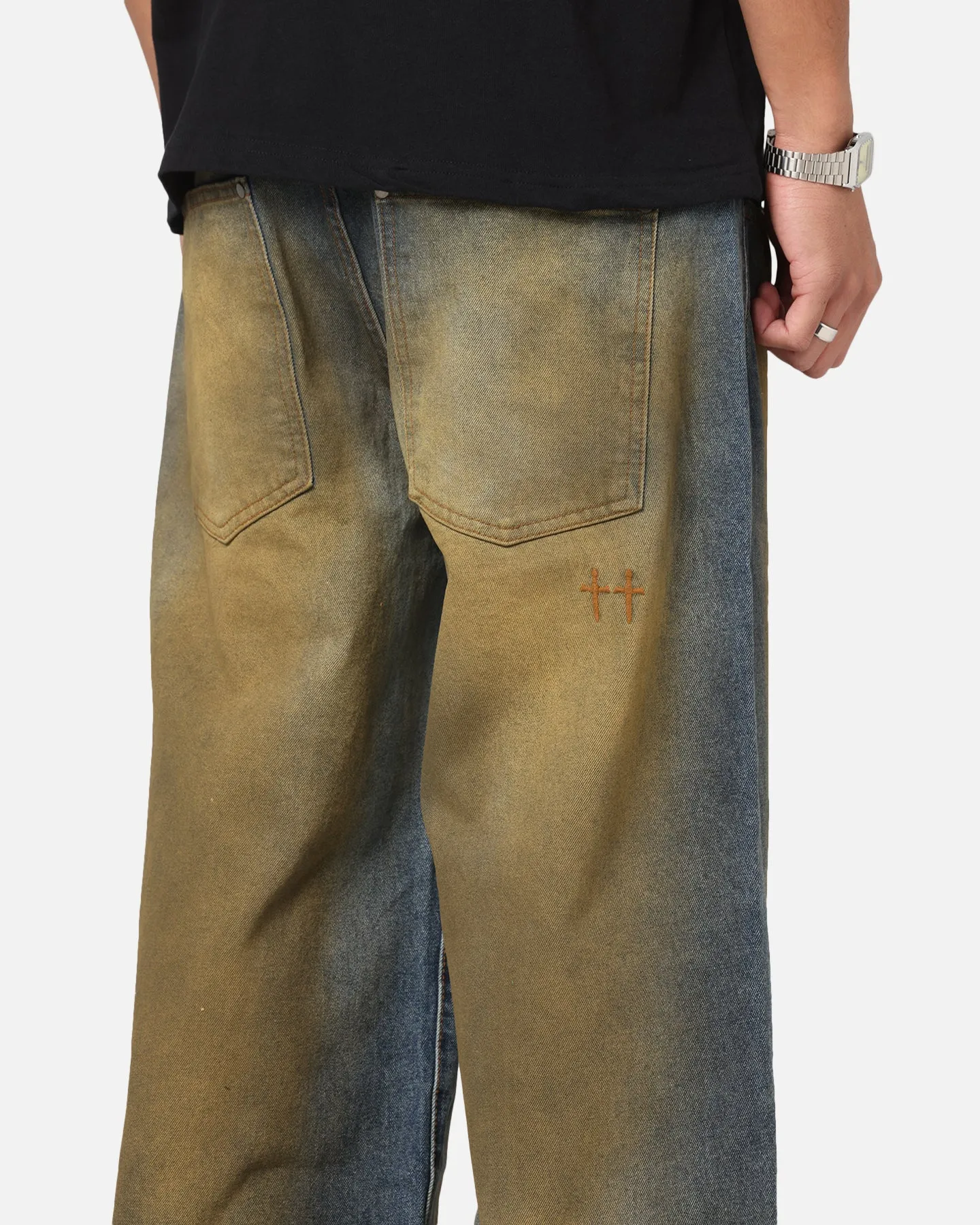 Saint Morta Amplus Jeans Dirty Indigo sold by Culture Kings product image thumbnail 3