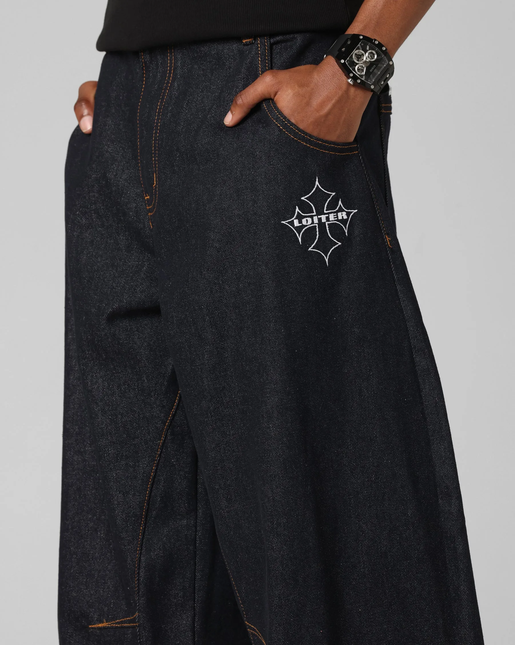 Loiter F-16 Balloon Jeans Indigo sold by Culture Kings product image thumbnail 3