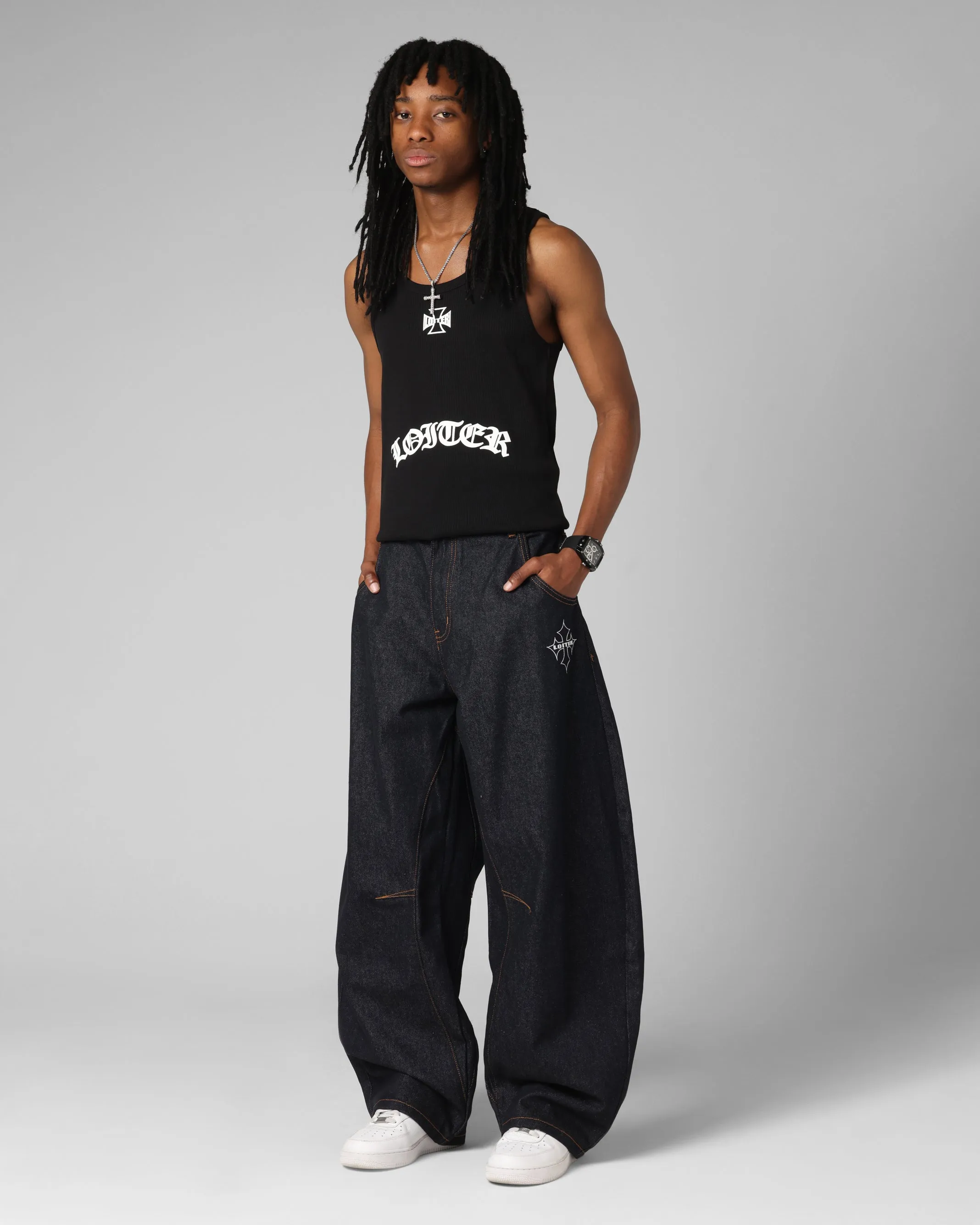 Loiter F-16 Balloon Jeans Indigo sold by Culture Kings product image thumbnail 2