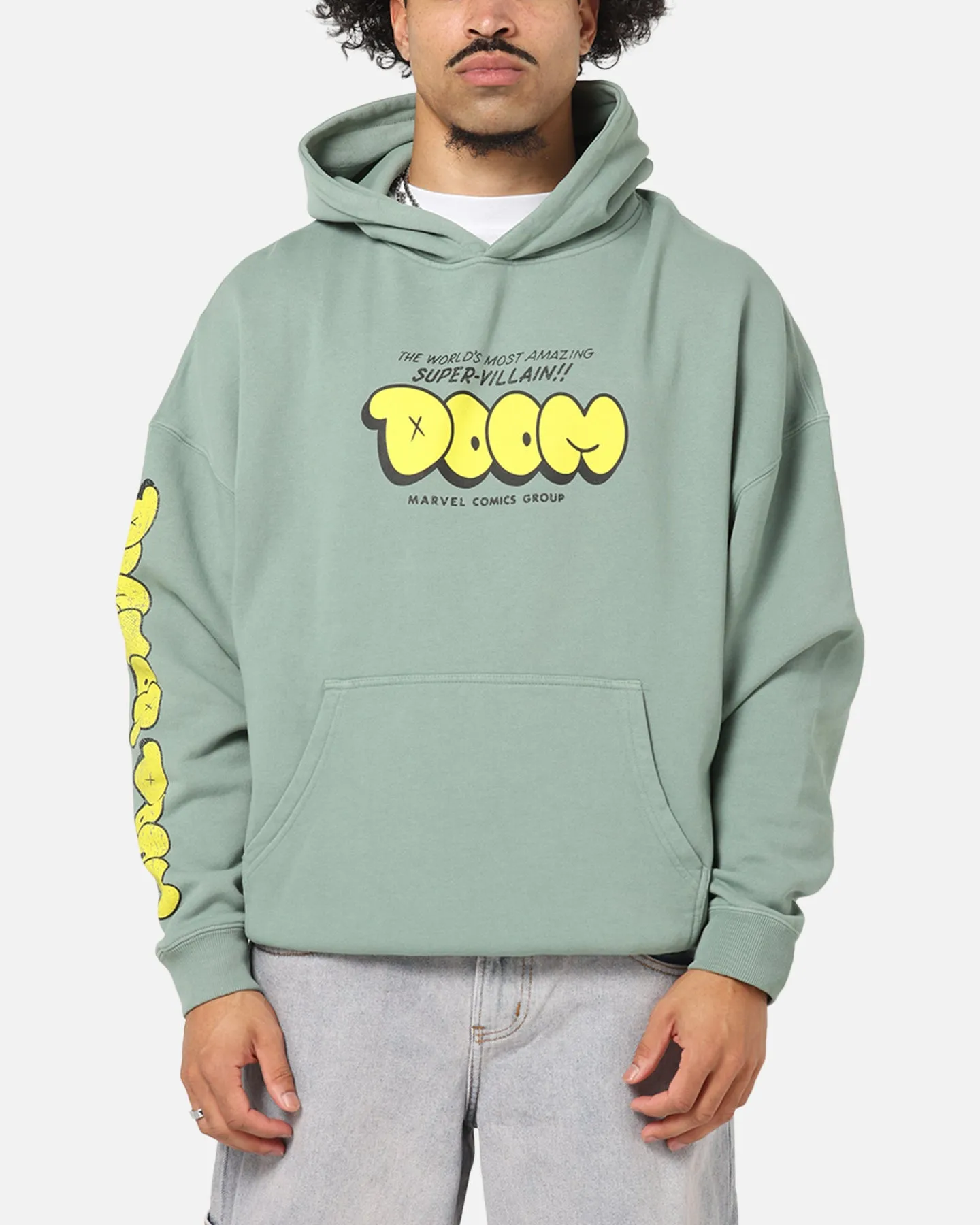 American Thrift Marvel Fantastic Four Doctor Doom Villian Premium Hoodie Green sold by Culture Kings product image thumbnail 2