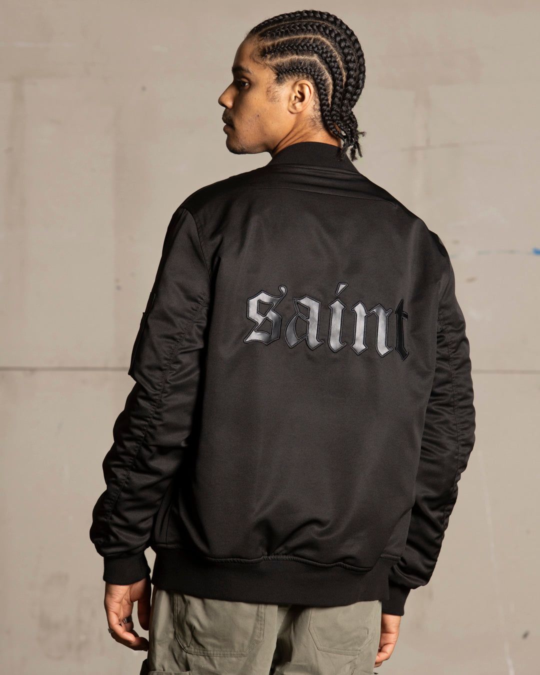 Saint Morta Flight Jacket Black sold by Culture Kings product image thumbnail 2