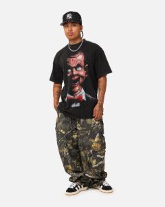 American Thrift X Goosebumps Living Dummy Vintage T-Shirt Black Wash sold by Culture Kings