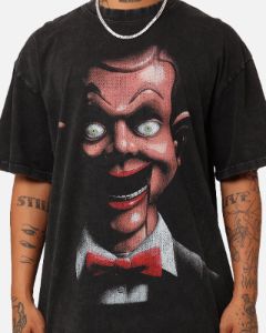 American Thrift X Goosebumps Living Dummy Vintage T-Shirt Black Wash sold by Culture Kings