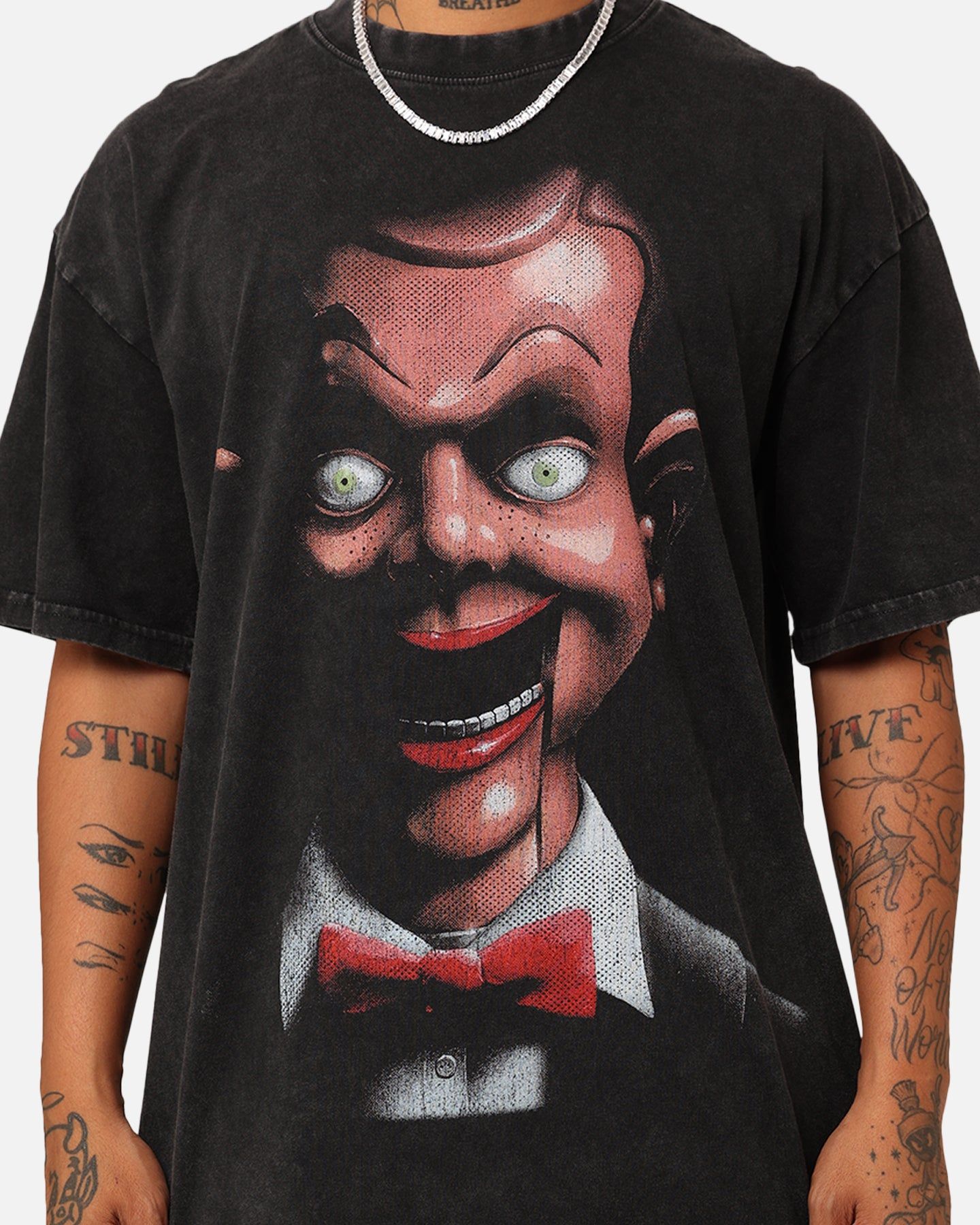 American Thrift X Goosebumps Living Dummy Vintage T-Shirt Black Wash sold by Culture Kings product image thumbnail 4