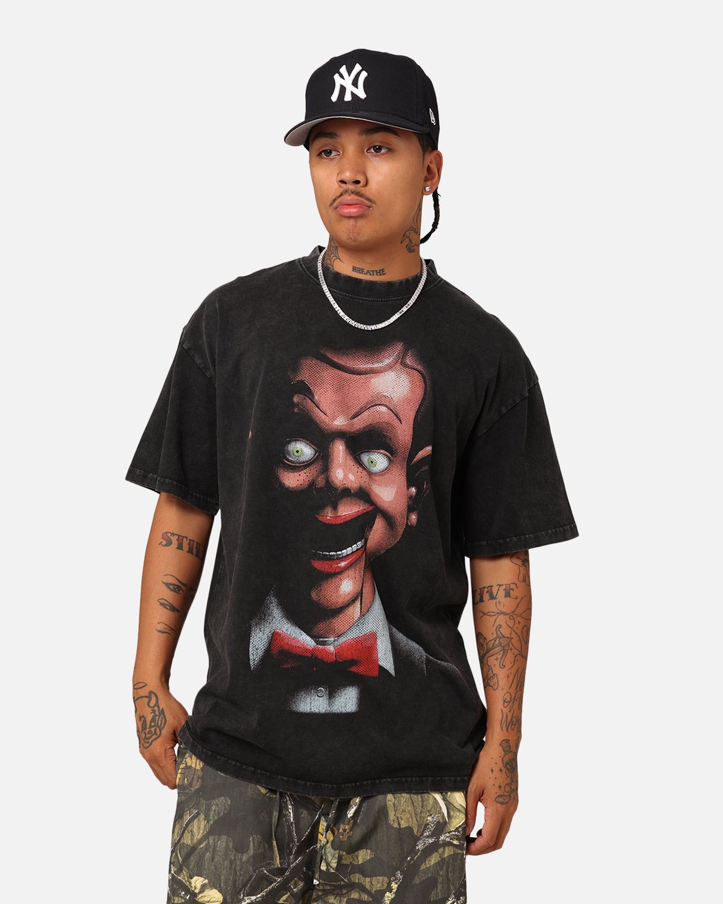 American Thrift X Goosebumps Living Dummy Vintage T-Shirt Black Wash sold by Culture Kings