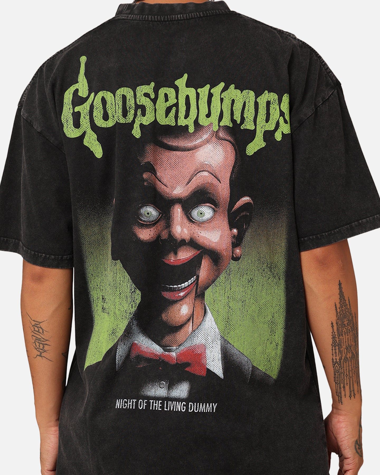 American Thrift X Goosebumps Living Dummy Vintage T-Shirt Black Wash sold by Culture Kings product image thumbnail 5