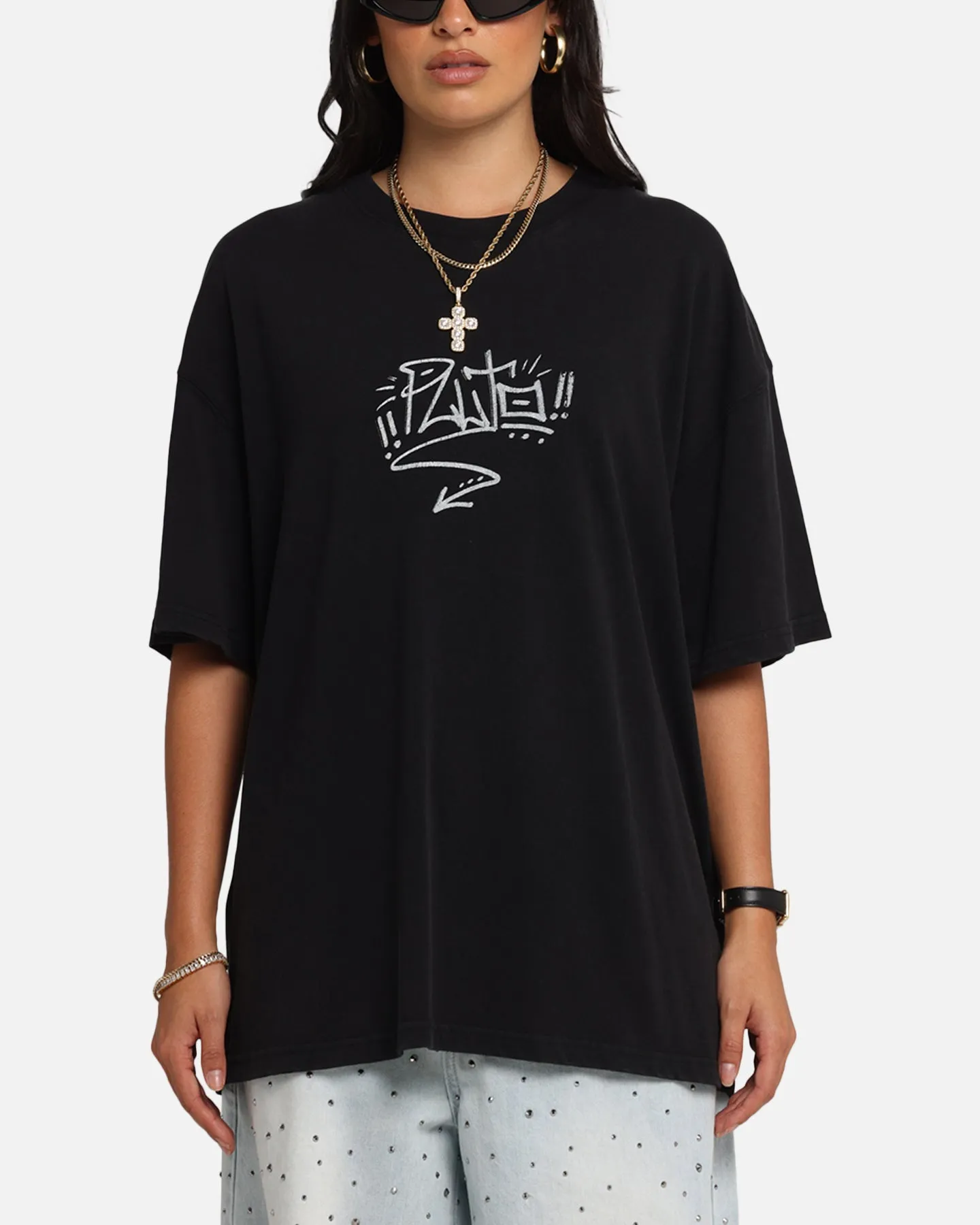 American Thrift Disney Pluto T-Shirt Black sold by Culture Kings product image thumbnail 2