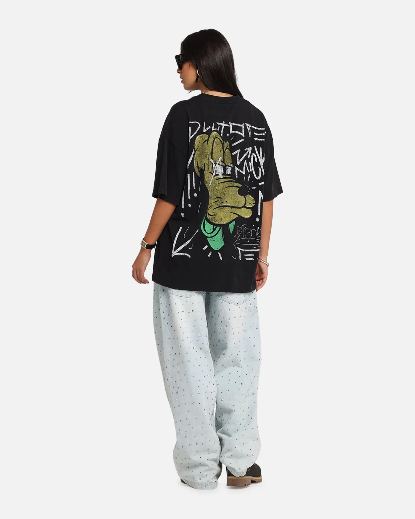 American Thrift Disney Pluto T-Shirt Black sold by Culture Kings product image thumbnail 3