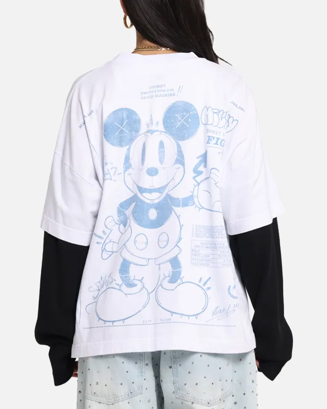 American Thrift Disney Mickey Prototype II Long Sleeve T-Shirt White made by Culture Kings