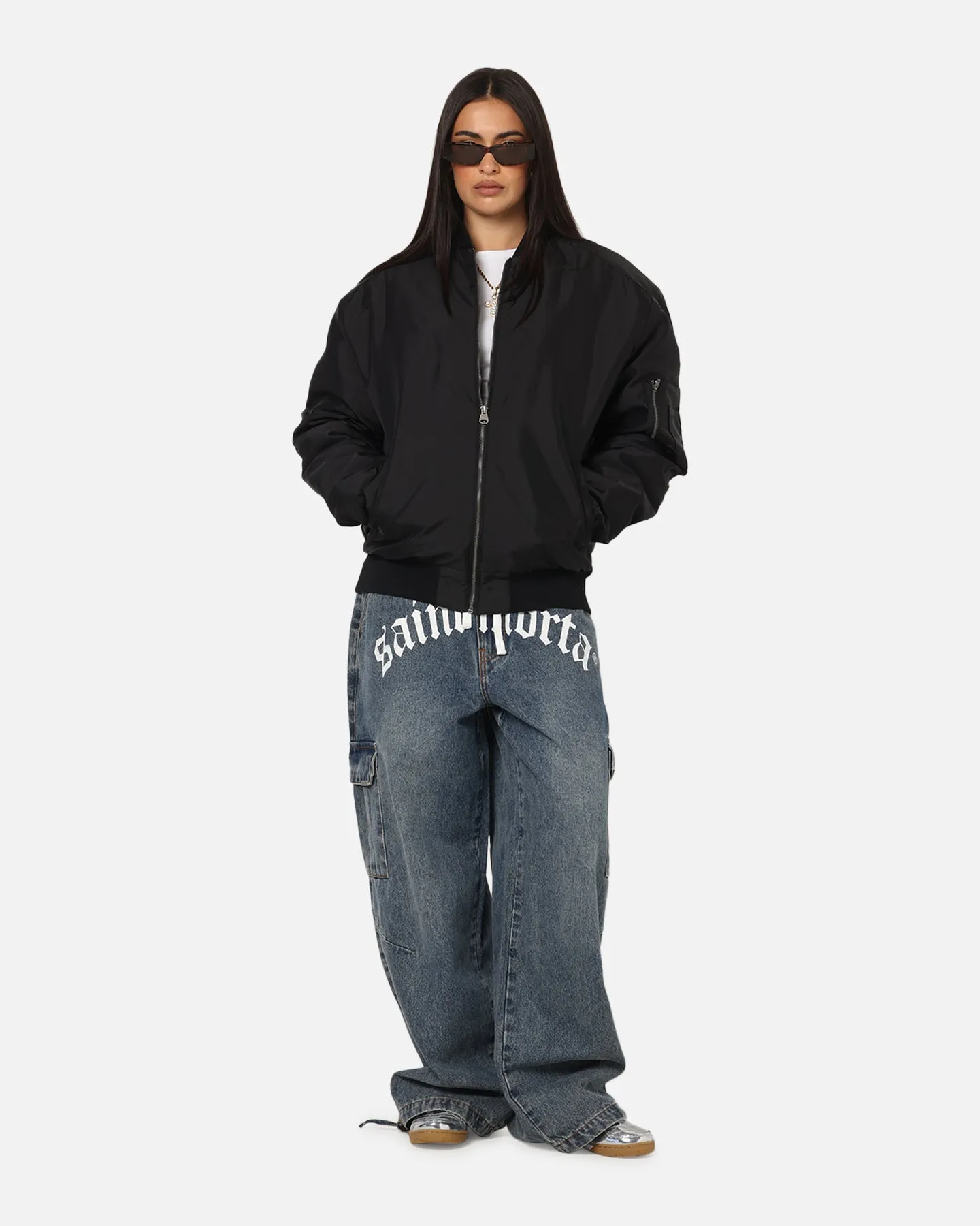 Saint Morta Gothic Noir Bomber Jacket Black sold by Culture Kings product image thumbnail 4