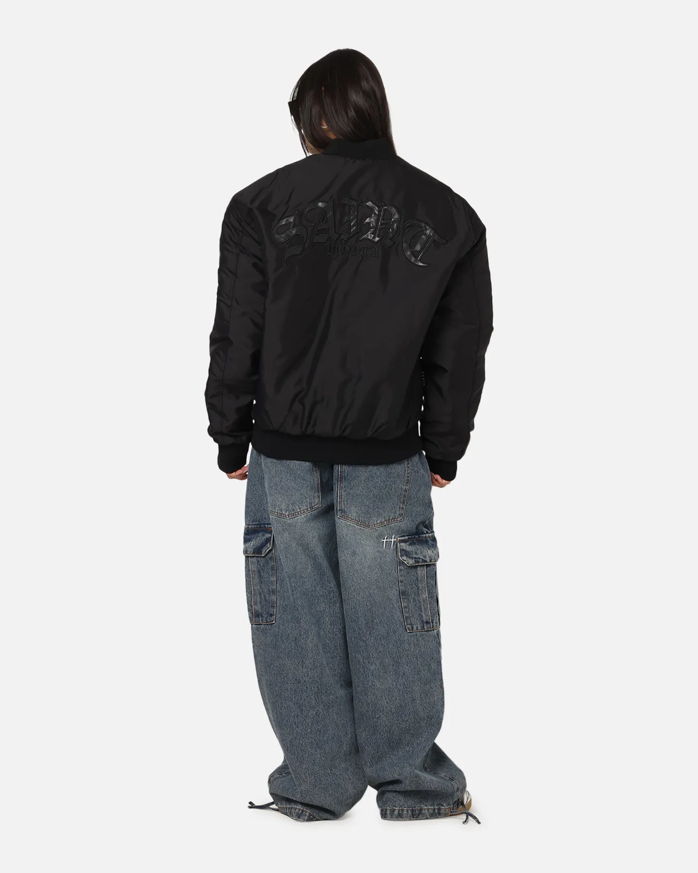 Saint Morta Gothic Noir Bomber Jacket Black sold by Culture Kings product image thumbnail 3