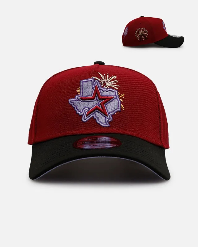New Era Houston Astros 'Carnival' 9FORTY A-Frame Snapback Cardinal sold by Culture Kings