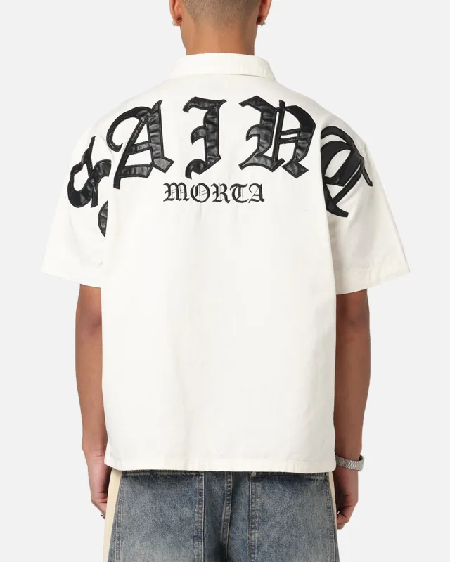 Saint Morta Gothic Noir Button Up Shirt White/Black sold by Culture Kings