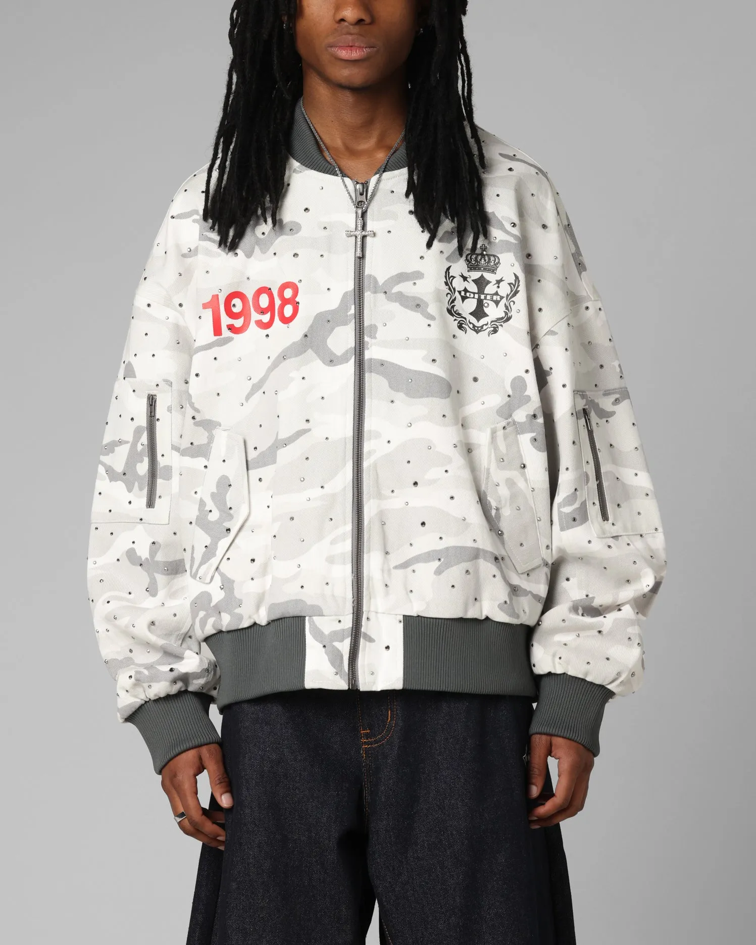 Loiter Hailstorm Bomber Snow Camo sold by Culture Kings