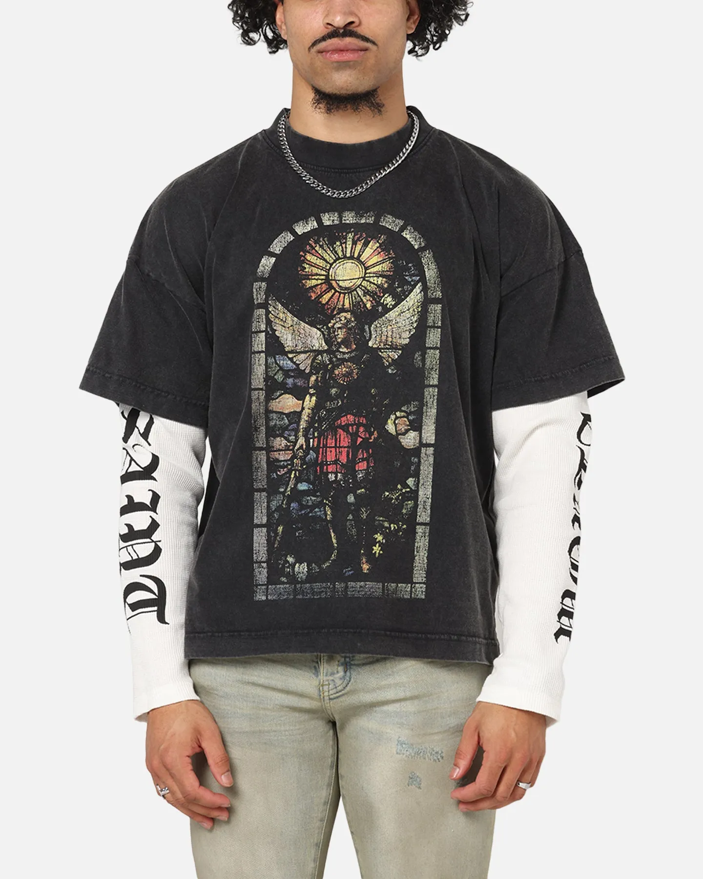 Saint Morta Kingdomcome Long Sleeve T-Shirt Vintage Black sold by Culture Kings