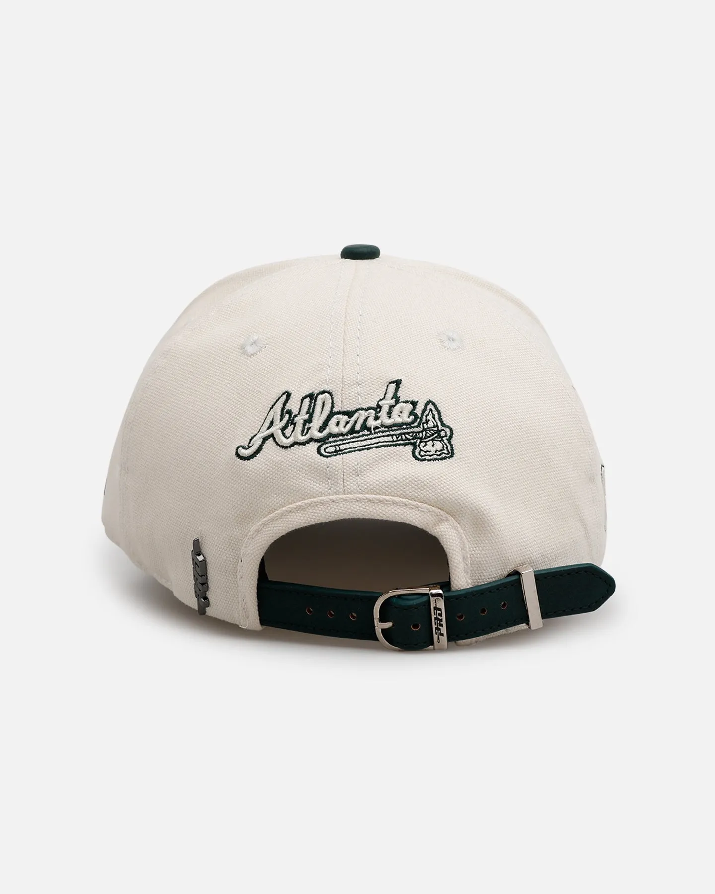 Pro Standard Atlanta Braves 'Tapestry 2.0' Pinch Front Strapback Dark Green sold by Culture Kings product image thumbnail 3