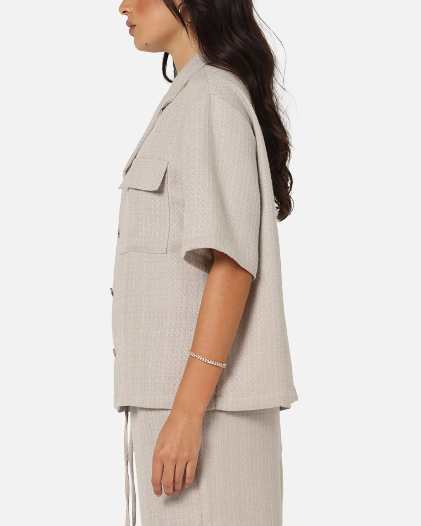 XXIII Textured Button Up Shirt Stone sold by Culture Kings product image thumbnail 5